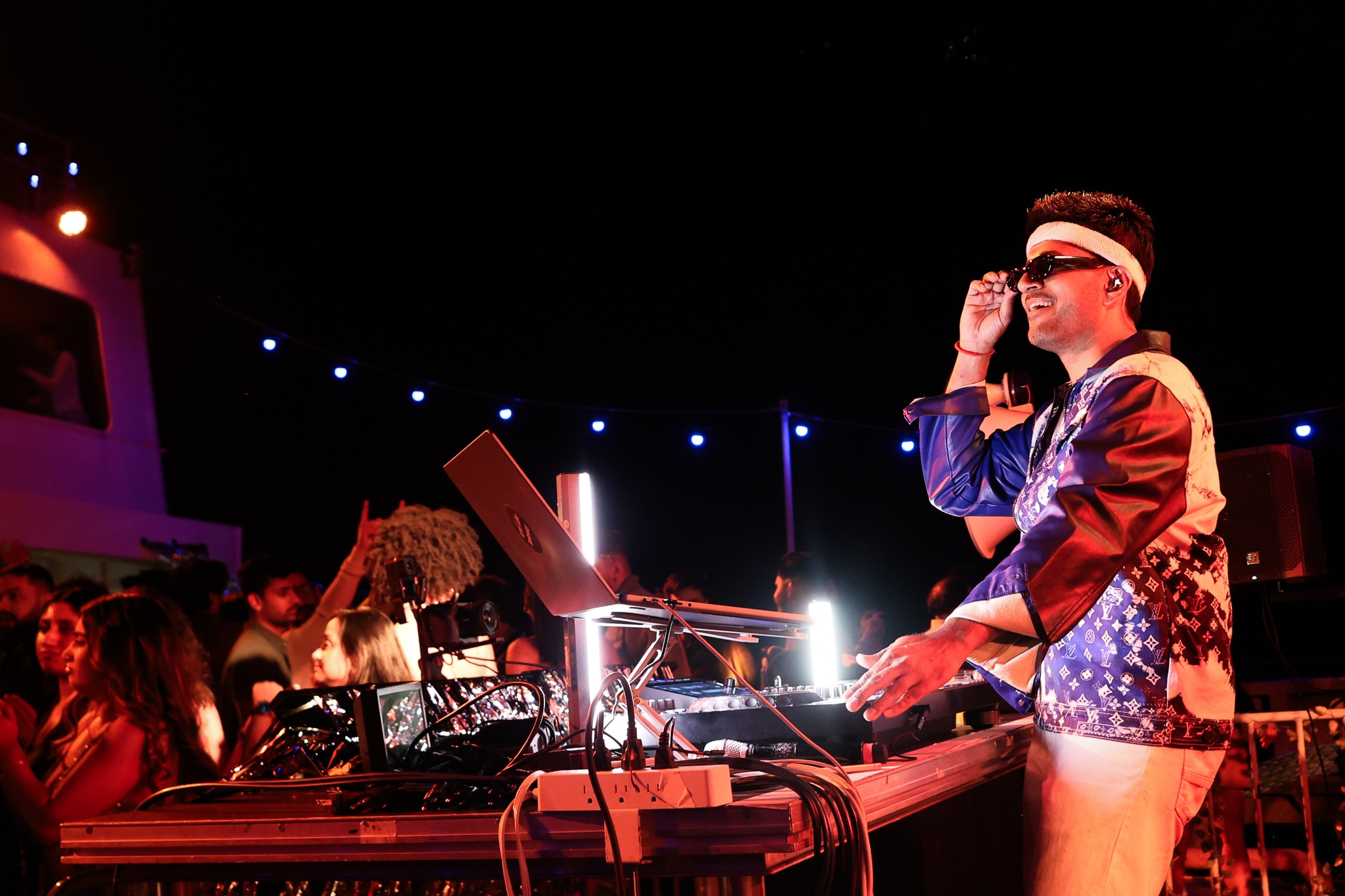 behind the decks